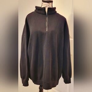 Trendy Queen Women's Oversized Half-Zip Fleece Lined Pullover Sweatshirt